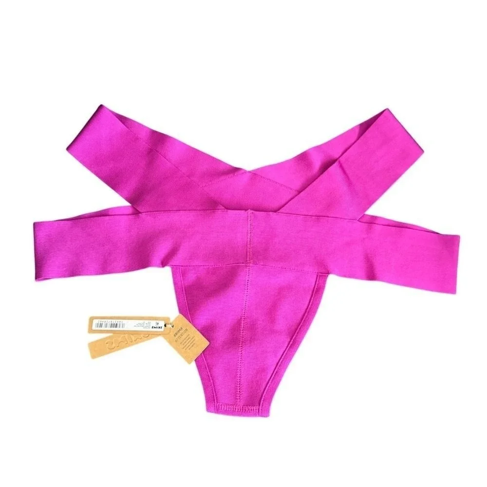 SKIMS Knit Swim Strappy Bikini Bottom‎ Lollipop 2X Plus Size